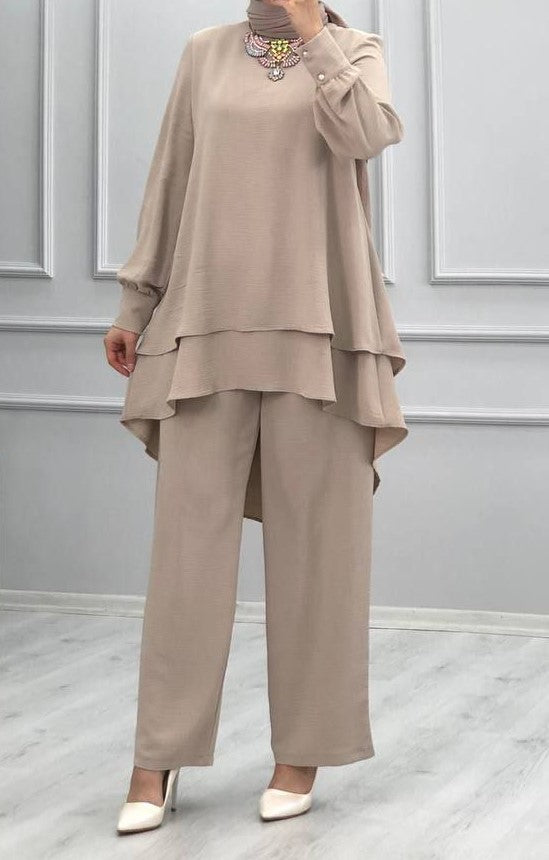 Taupe Tunic Set